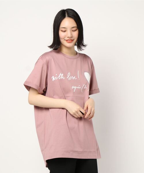 「To b. by agnes b.」 半袖Tシャツ 40 ピンク レディース_画像7