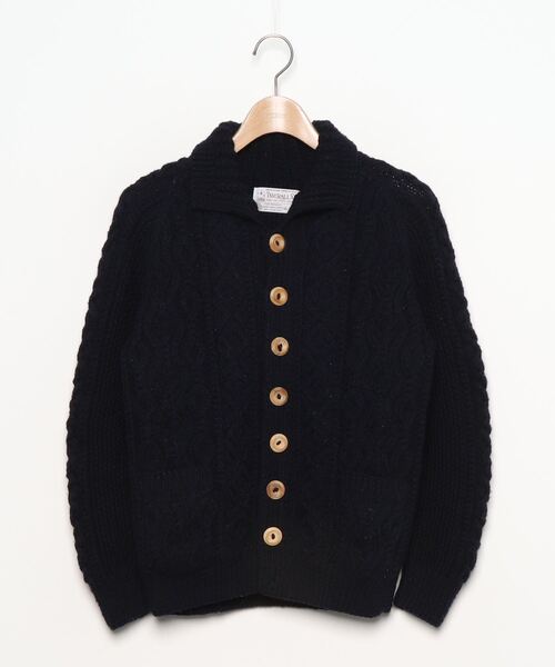 INVERALLAN（インバーアラン） ニットカーディガン - ネイビー メンズ