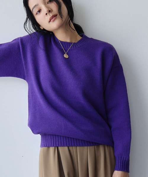 ELFRANK ニット セーター 「2025AW」ネックレス付き クルーネック