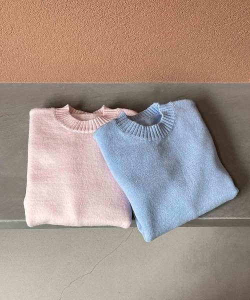 ELFRANK ニット セーター 「新色追加」クルーネックカラー ニットプル