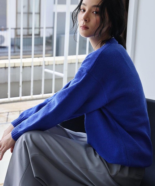 その他ブランド / AFB/ニット・セーター(厚手)/L/アクリル/BRW/22117A ELFRANK ニット セーター 「2025AW」ネックレス付き クルーネック