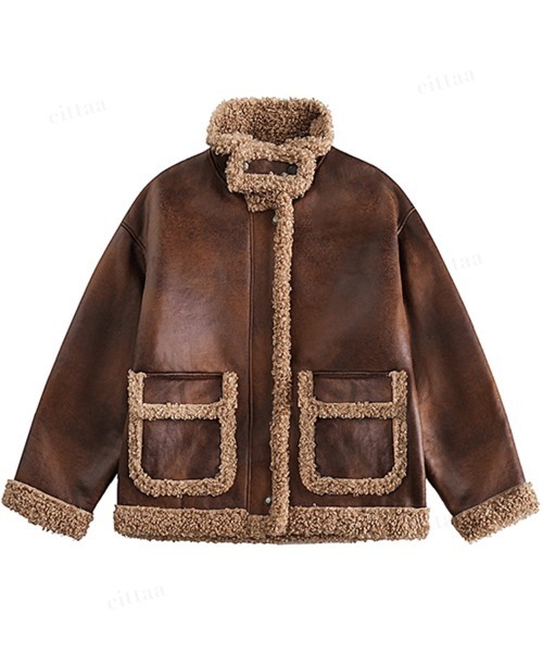 Dalfwin（ダールフィン） ムートンコート ボアコート 韓国ファッション