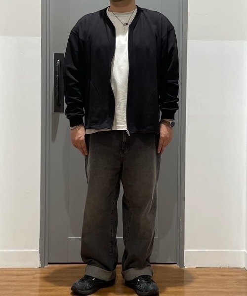 BACK NUMBER カーディガン 「BACK NUMBER」スウェットジップ