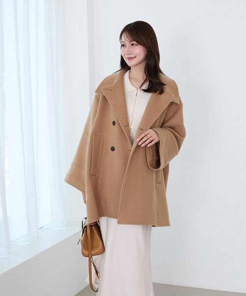 スタンドカラーウールコート cle blatt コート アウター スタンドカラーウールコート レディース
