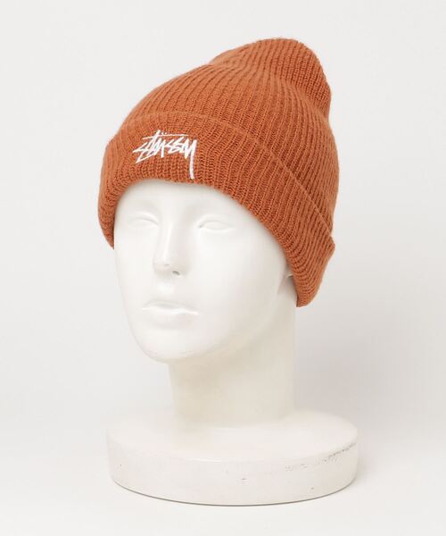 STUSSY（ステューシー） ニットキャップ - オレンジ メンズ : ZOZOTOWN