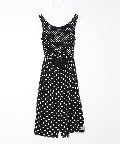 STUSSY（ステューシー） ドット柄ノースリーブワンピース X-SMALL