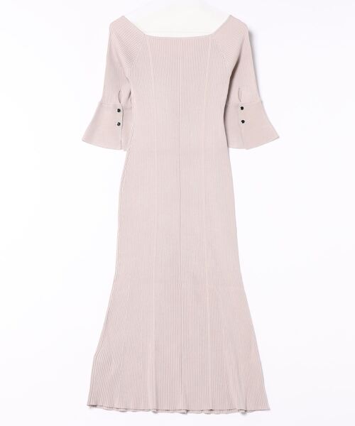 「MERCURYDUO」 半袖ワンピース MEDIUM ベージュ レディース_画像2