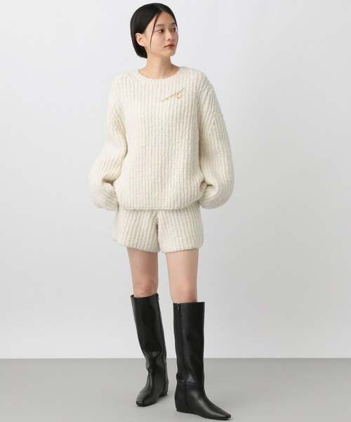 「A part by」 長袖ニット FREE ブラウン レディース_画像3