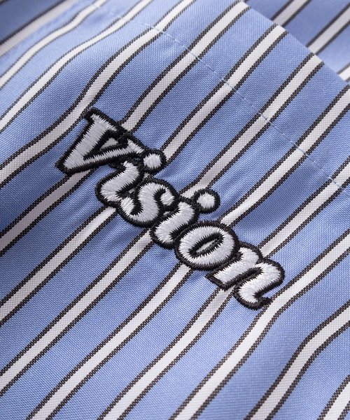 「VISION STREET WEAR」 半袖シャツ M ライトブルー メンズ_画像6
