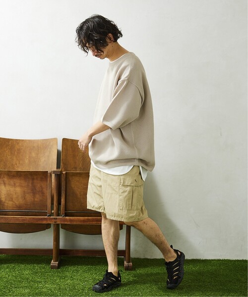 「JOURNAL STANDARD relume」 半袖ニット LARGE イエロー メンズ_画像5