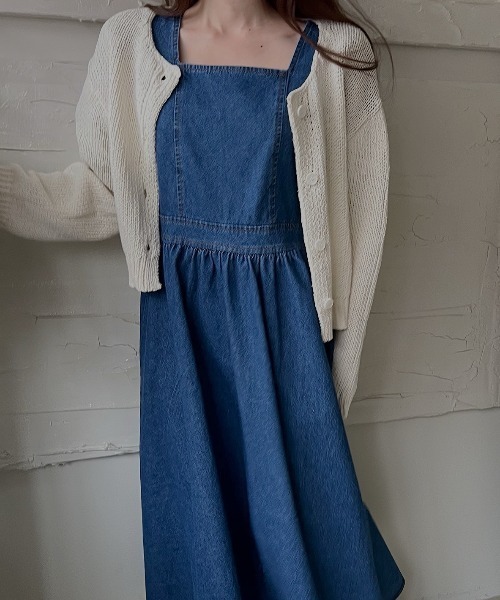 「FAVORITO」 半袖ワンピース F ブルー レディース_画像7