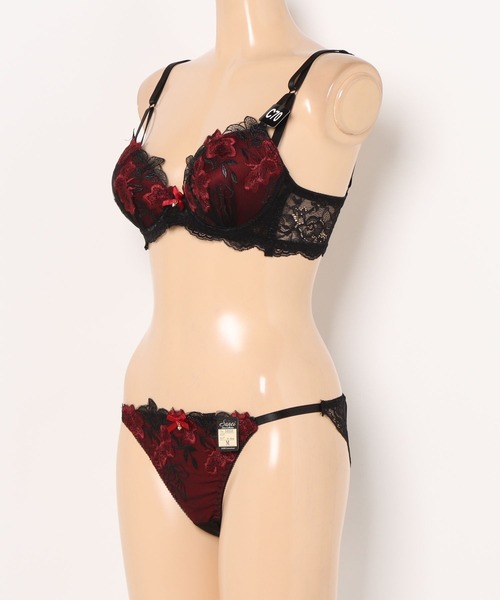 Sanei ブラジャー ショーツセット 「美谷間＆丸胸を叶える！ナチュ盛り