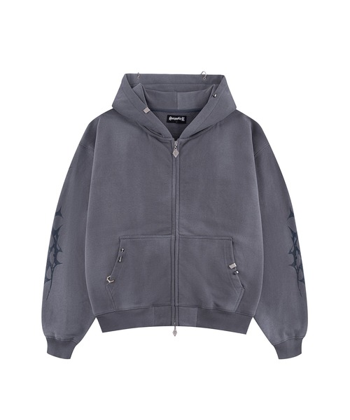 NOREMIDx SUPPLERコラボのジップフーディー Cross Zip Hoodie｜SUPPLIER｜フーディー
