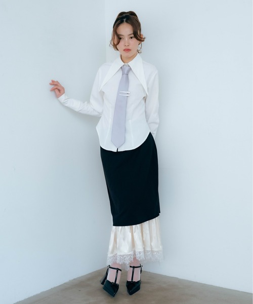 Carmelo ロング スカート Lingerie Tailored Midi Skirt