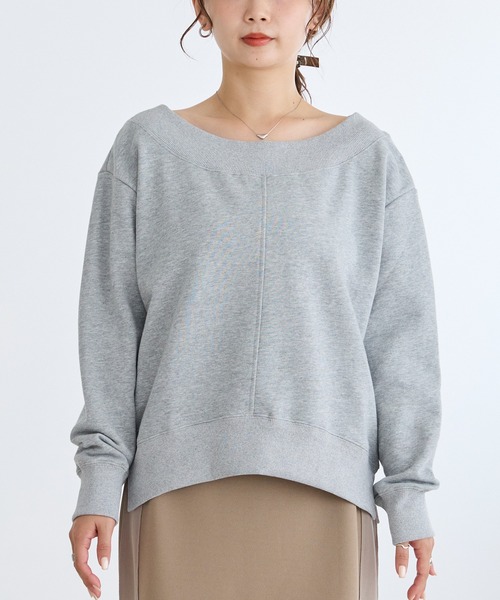 「LAVEANGE」 スウェットカットソー 5L ブラック レディース_画像3