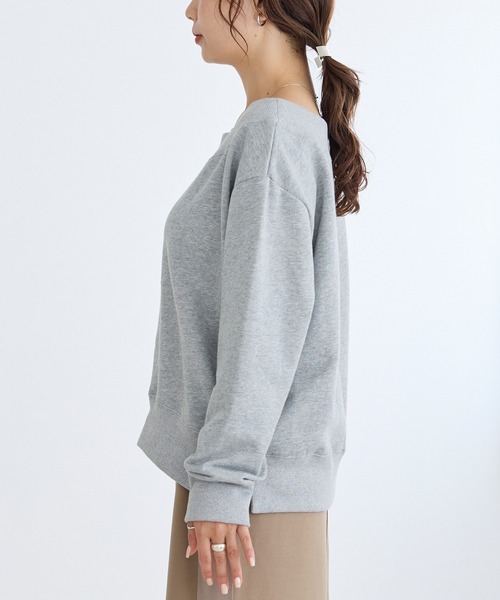 「LAVEANGE」 スウェットカットソー 5L ブラック レディース_画像4