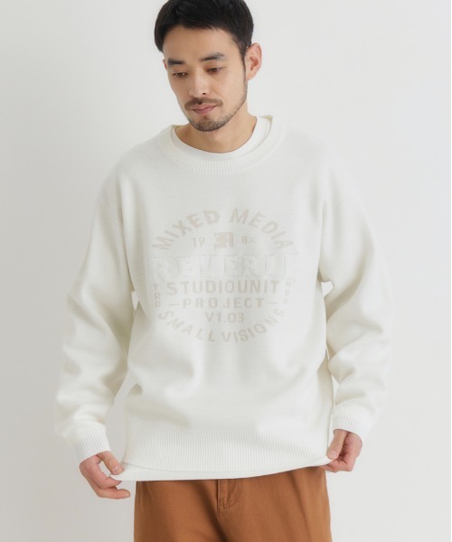 BACK NUMBER セーター ニット 「BACK NUMBER」アクリルサークルロゴ