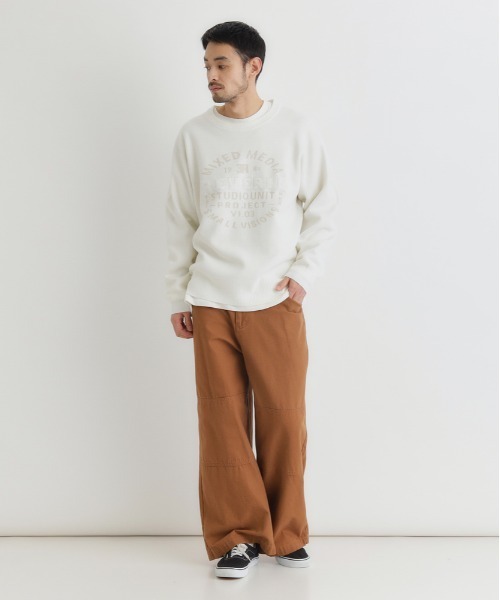 BACK NUMBER セーター ニット 「BACK NUMBER」アクリルサークルロゴ