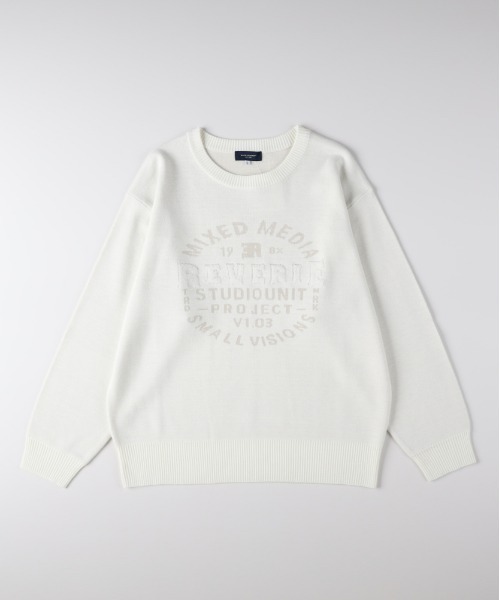 BACK NUMBER セーター ニット 「BACK NUMBER」アクリルサークルロゴ