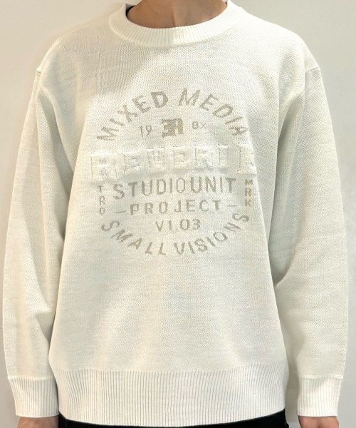 BACK NUMBER セーター ニット 「BACK NUMBER」アクリルサークルロゴ