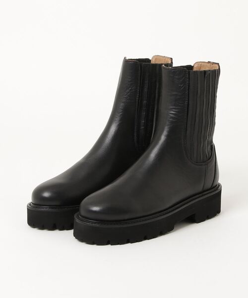 美品　Caminando カミナンド　サイドゴアブーツ　　黒 ビーバー BEAVER CAMINANDO/カミナンド SHORT SIDE GOA BOOTS ショート