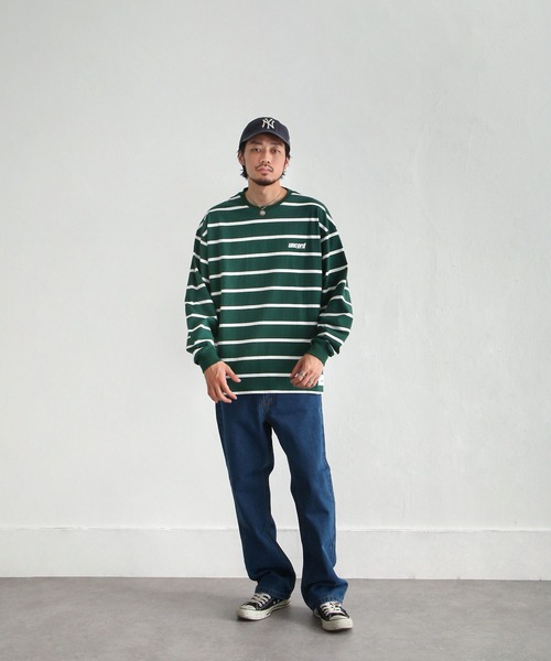 「UNCORD」 長袖Tシャツ LARGE ブラック×ホワイト メンズ_画像6