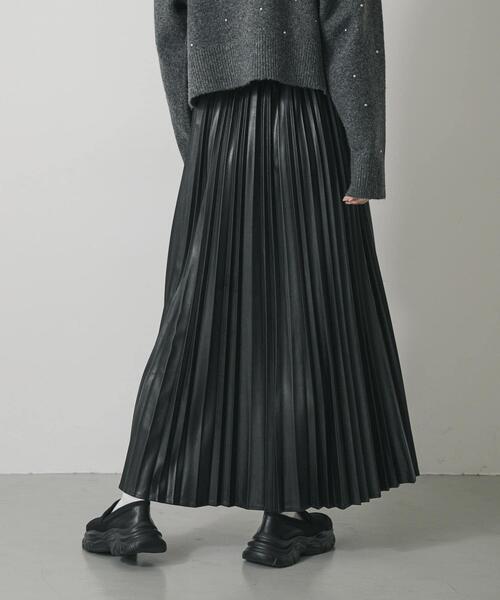 「SENSE OF PLACE by URBAN RESEARCH」 プリーツスカート ONE アイボリー レディース_画像8