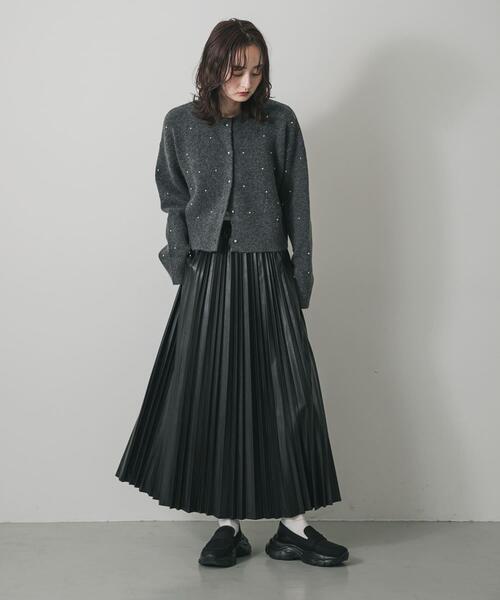 「SENSE OF PLACE by URBAN RESEARCH」 プリーツスカート ONE アイボリー レディース_画像9