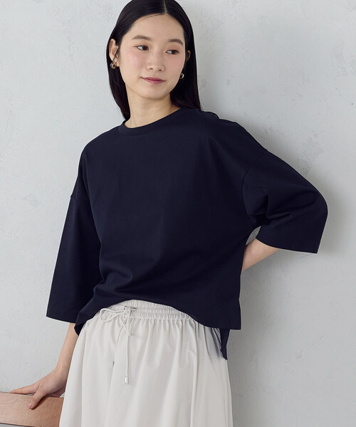 COMME CA ISM（コムサイズム） tシャツ 「接触冷感」7分袖 カットソー