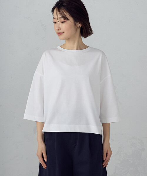 COMME CA ISM（コムサイズム） tシャツ 「接触冷感」7分袖 カットソー