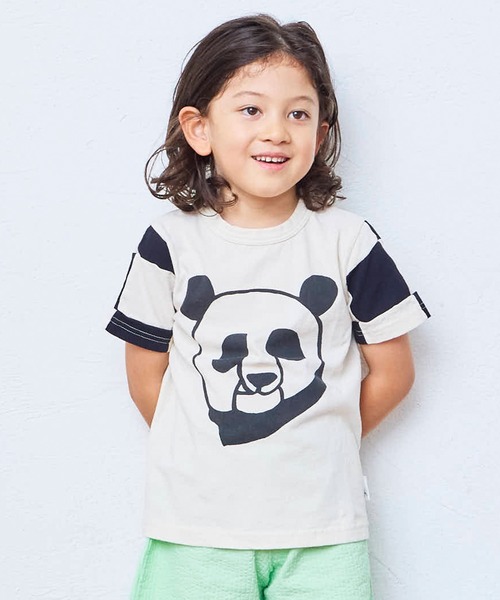 JIPPON（ジポン） tシャツ 「JIPPON/日本製」半袖パッチワークパンダT
