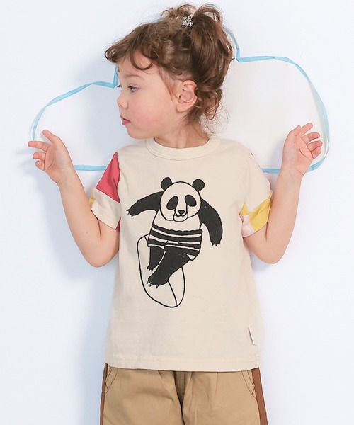 JIPPON（ジポン） tシャツ 「JIPPON/日本製」半袖パッチワークパンダT