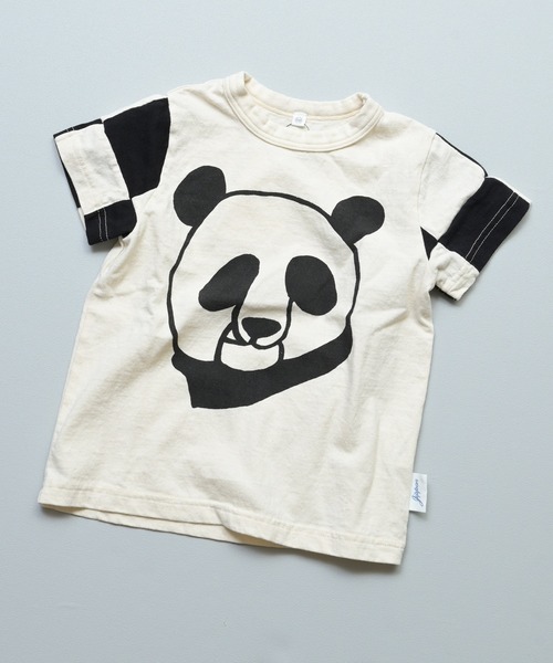 JIPPON（ジポン） tシャツ 「JIPPON/日本製」半袖パッチワークパンダT