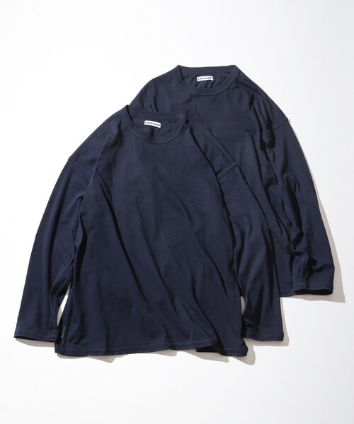 「CAHLUMN」 長袖Tシャツ MEDIUM ブラック メンズ_画像9