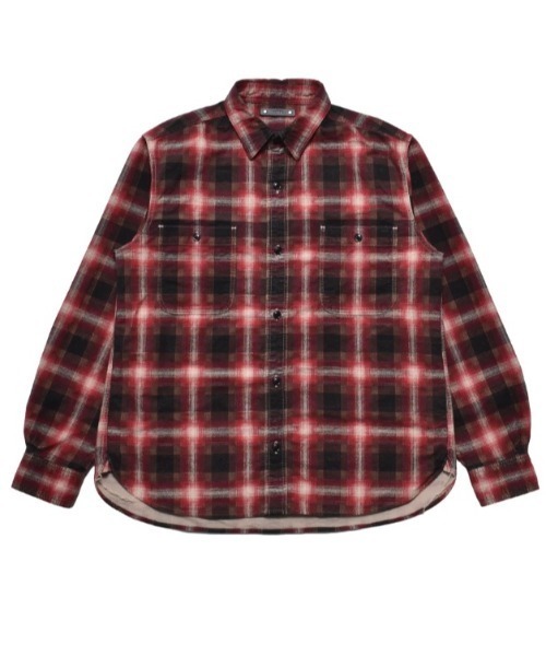 シャツ MINEDENIM (マインデニム) Plaid Print Flannel Work SH メンズの画像