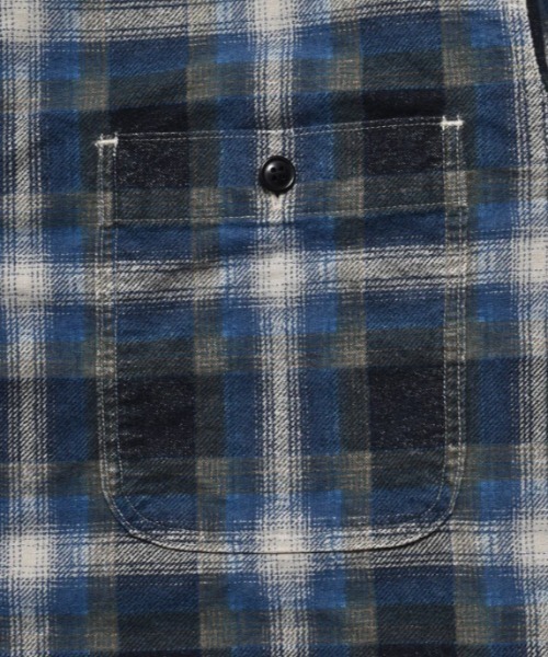 シャツ MINEDENIM (マインデニム) Plaid Print Flannel Work SH メンズの画像