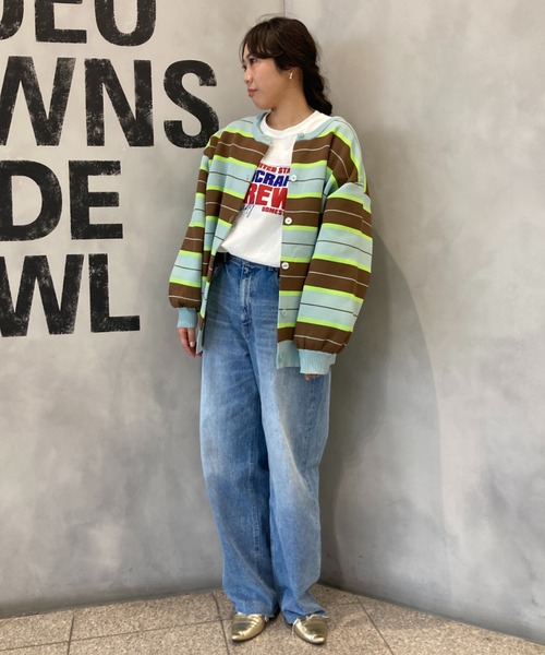 「RODEO CROWNS WIDE BOWL」 ニットカーディガン MEDIUM ホワイト系その他 レディース_画像5