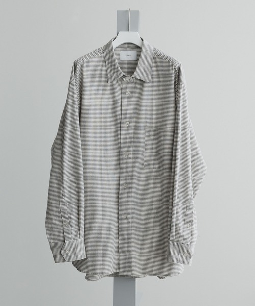 「remer」 長袖シャツ SMALL ベージュ メンズ_画像3