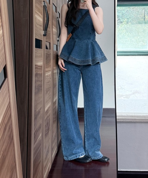 FAVORITO セットアップ デニムセットアップ レディース : ZOZOTOWN