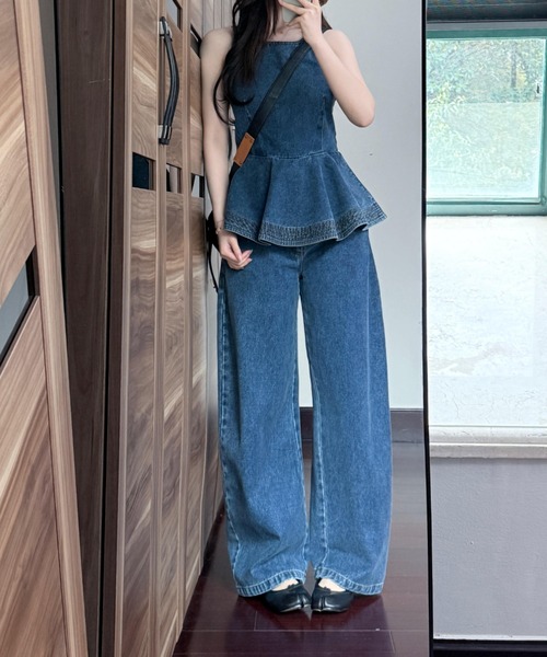 FAVORITO セットアップ デニムセットアップ レディース : ZOZOTOWN