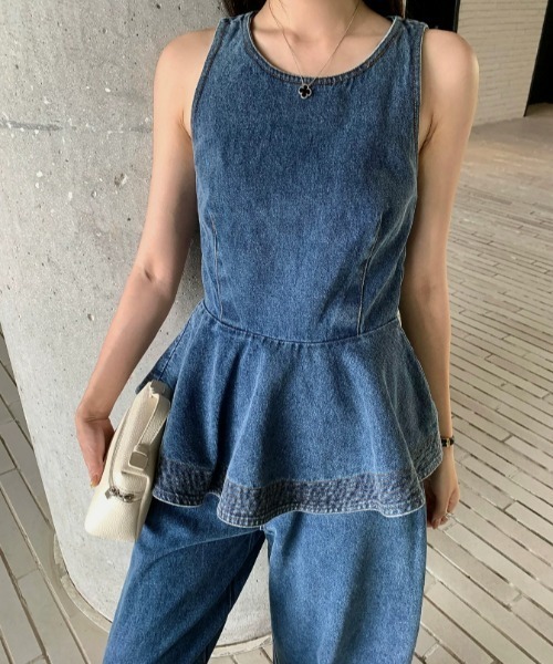 FAVORITO セットアップ デニムセットアップ レディース : ZOZOTOWN