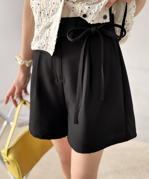 「mily bilet」 ショートパンツ SMALL チャコールグレー レディース_画像2