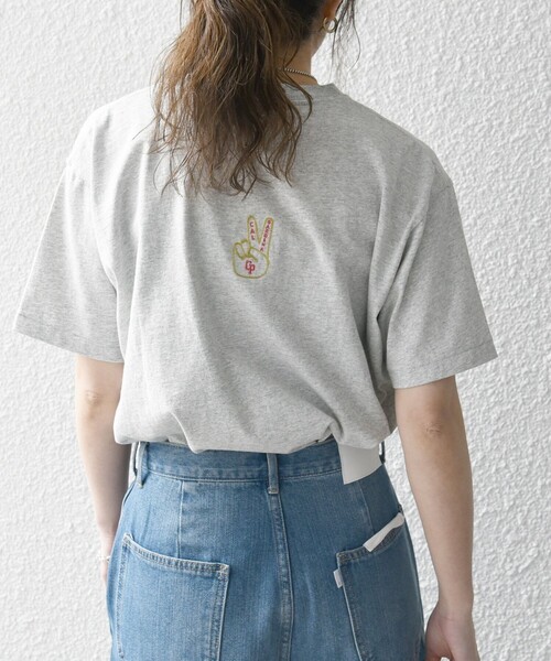 「Collegiate Pacific」 半袖Tシャツ ONE SIZE ライトグレー レディース_画像7