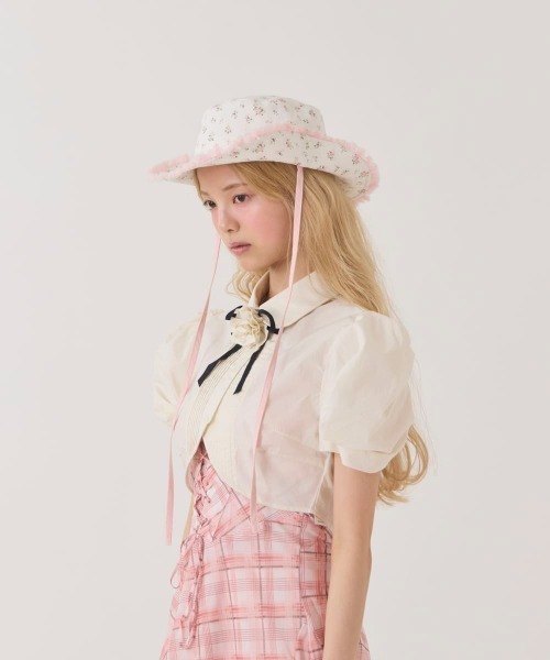 「kaorinomori」 ハット M/57.5cm ホワイト レディース_画像4