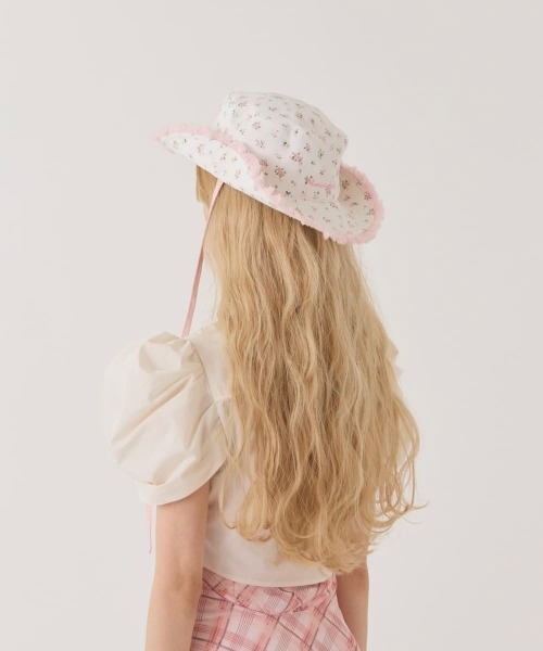 「kaorinomori」 ハット M/57.5cm ホワイト レディース_画像5