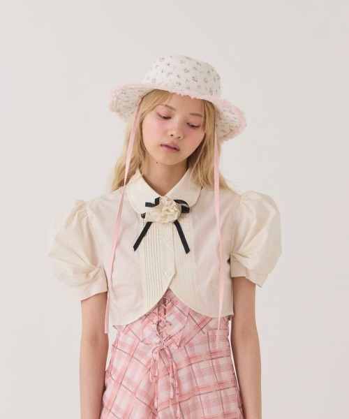 「kaorinomori」 ハット M/57.5cm ホワイト レディース_画像7