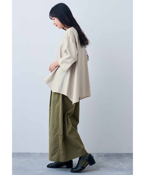 「Live in comfort」 セットアップ LL カーキ レディース_画像6