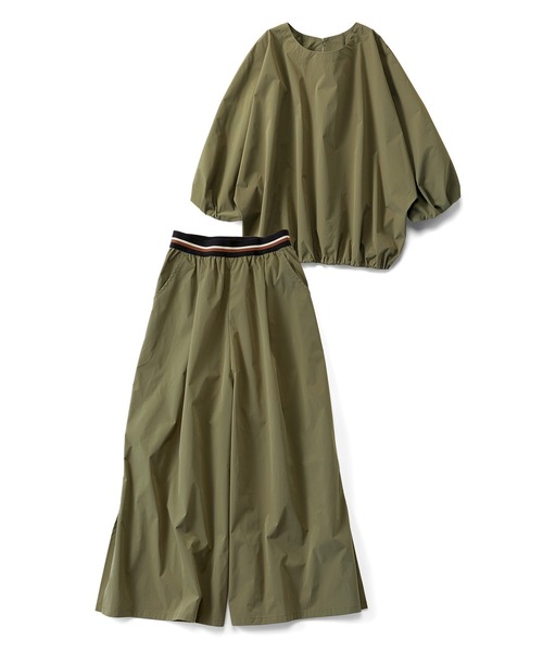 「Live in comfort」 セットアップ LL カーキ レディース_画像7
