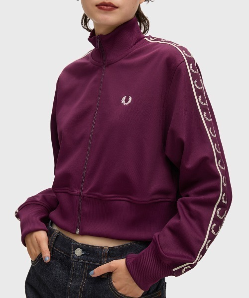 FRED PERRY（フレッドペリー） ジャージ Cropped Taped Track Jacket