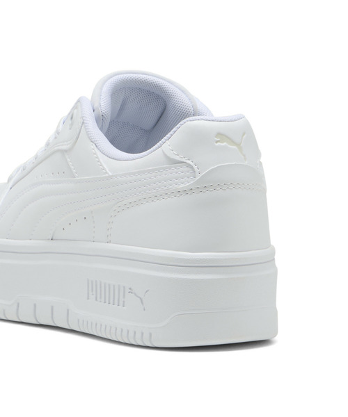 「PUMA」 ローカットスニーカー 22.0cm ホワイト×グレー レディース_画像3